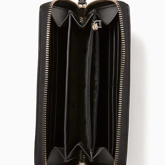 Authentic KATE SPADE Smooth leather accordion large wallet - Picture 4 of 10